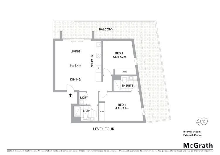 Floorplan of Homely apartment listing, 403/21 Queen Street, Blackburn VIC 3130