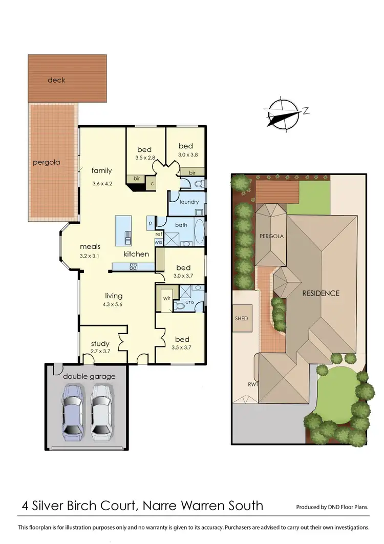Floorplan of Homely house listing, 4 Silver Birch Court, Narre Warren South VIC 3805