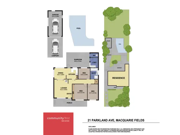 Floorplan of Homely house listing, 21 Parkland Avenue, Macquarie Fields NSW 2564