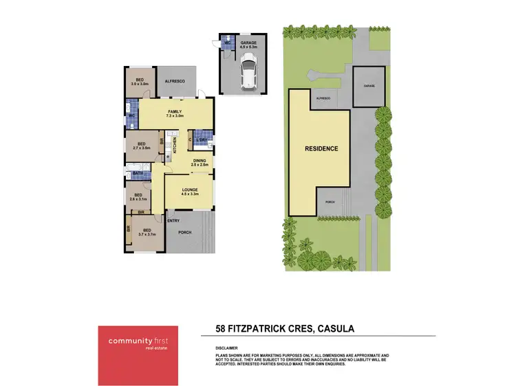 Floorplan of Homely house listing, 58 Fitzpatrick Crescent, Casula NSW 2170