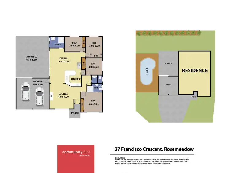 Floorplan of Homely house listing, 27 Francisco Crescent, Rosemeadow NSW 2560