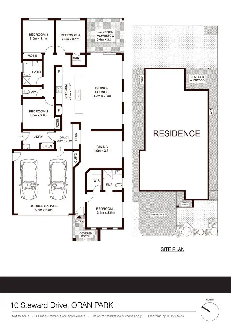 Floorplan of Homely house listing, 10 Steward Drive, Oran Park NSW 2570