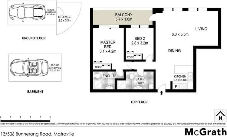 Floorplan of Homely apartment listing, 13/536 Bunnerong Road, Matraville NSW 2036