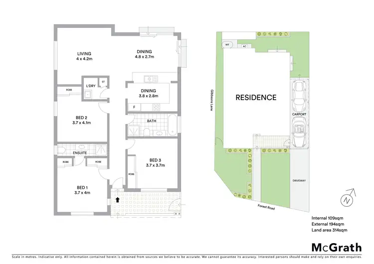 Floorplan of Homely villa listing, 1/193-195 Forest Road, Arncliffe NSW 2205