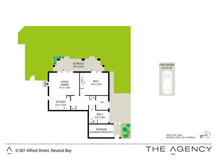Floorplan of Homely unit listing, 5/387 Alfred Street North, Neutral Bay NSW 2089