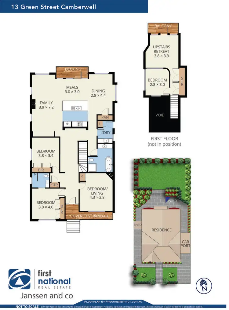 Floorplan of Homely house listing, 13 Green Street, Camberwell VIC 3124