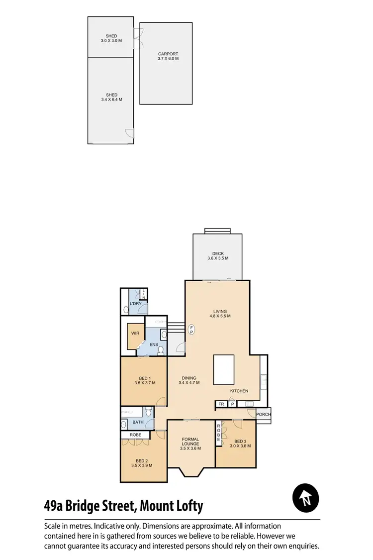 Floorplan of Homely house listing, 49A Bridge Street, Mount Lofty QLD 4350