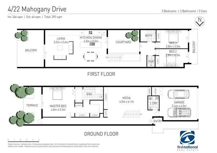 Floorplan of Homely townhouse listing, 4/22 Mahogany Drive, Byron Bay NSW 2481
