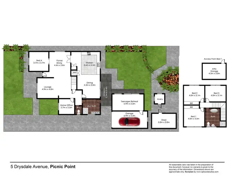 Floorplan of Homely house listing, 5 Drysdale Avenue, Picnic Point NSW 2213