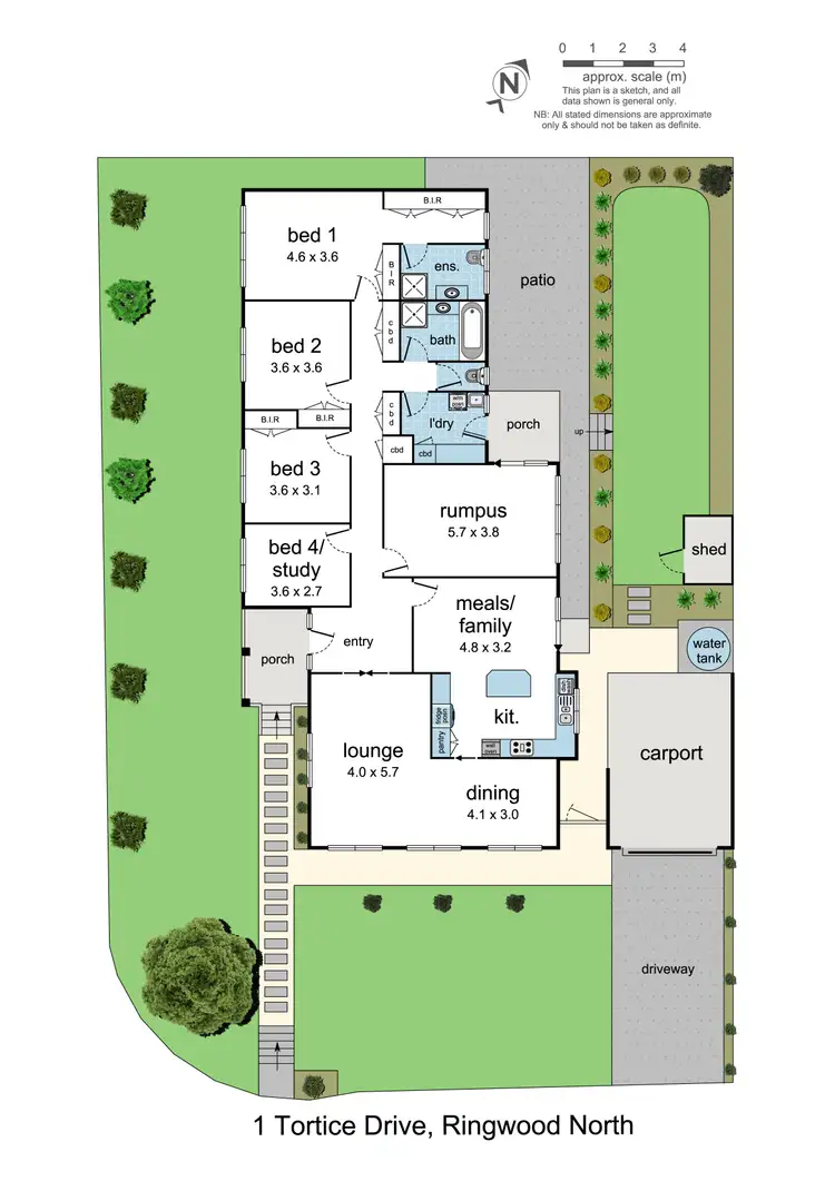 Floorplan of Homely house listing, 1 Tortice Drive, Ringwood North VIC 3134