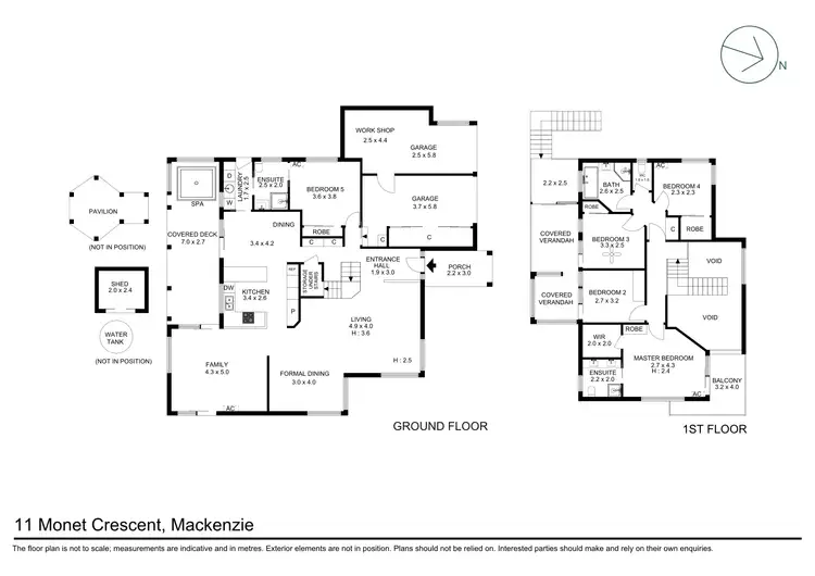 Floorplan of Homely house listing, 11 Monet Crescent, Mackenzie QLD 4156