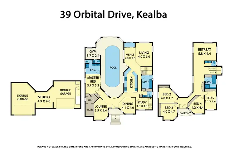Floorplan of Homely house listing, 39 Orbital Drive, Kealba VIC 3021