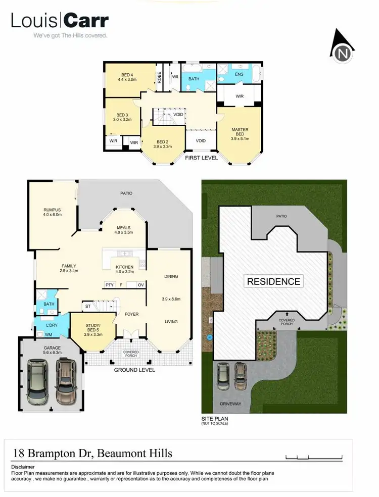 Floorplan of Homely house listing, 18 Brampton Drive, Beaumont Hills NSW 2155