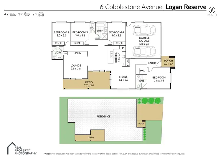 Floorplan of Homely house listing, 6 Cobblestone Avenue, Logan Reserve QLD 4133