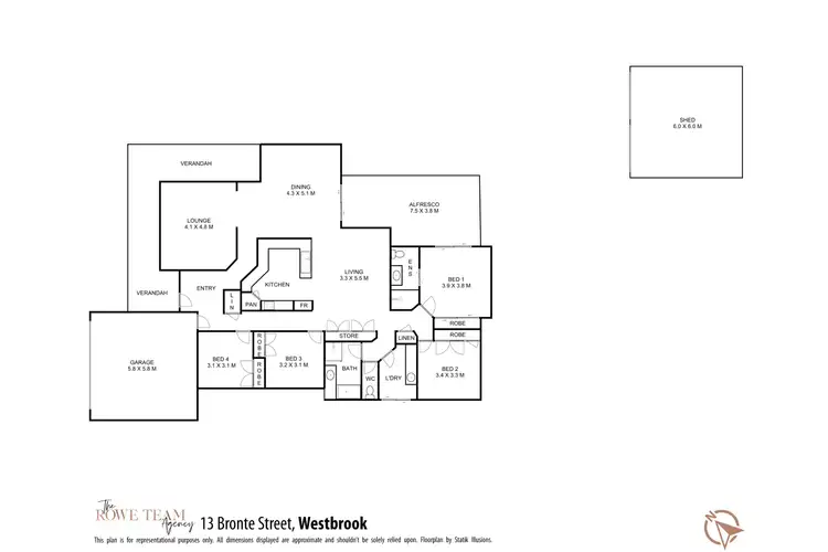 Floorplan of Homely house listing, 13 Bronte Street, Westbrook QLD 4350