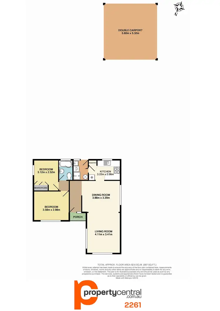 Floorplan of Homely house listing, 44 Gladys Avenue, Berkeley Vale NSW 2261