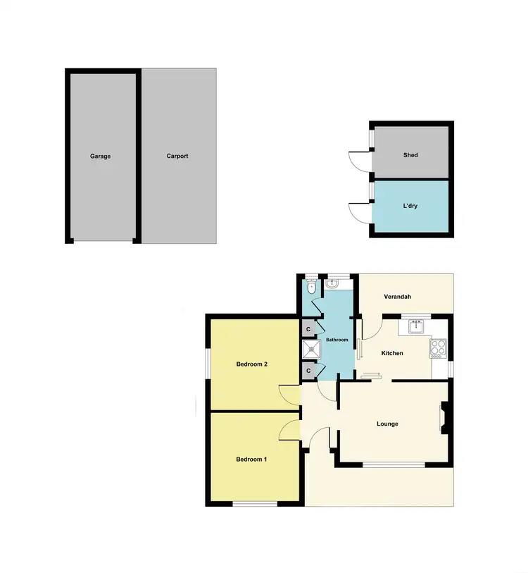 Floorplan of Homely house listing, 30 Liebig Street, Avoca VIC 3467