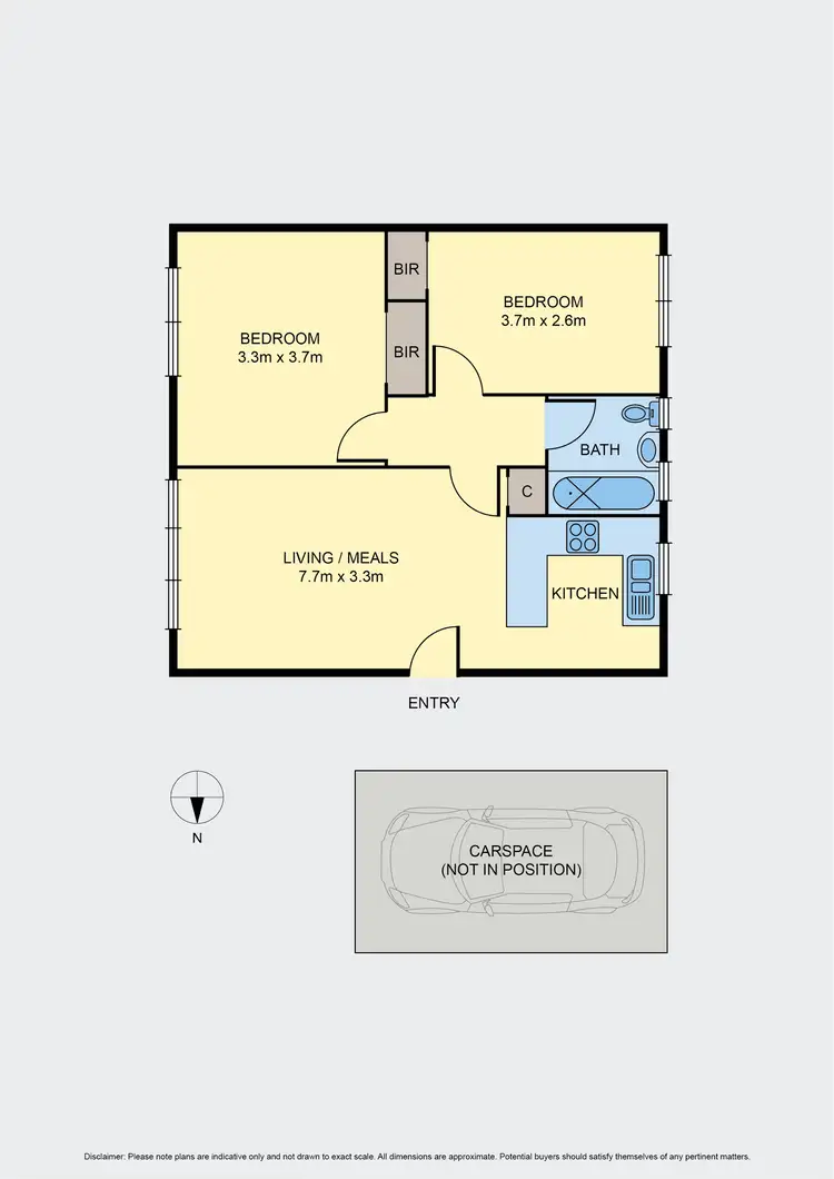 Floorplan of Homely unit listing, 16/96 Glass Street, Essendon VIC 3040