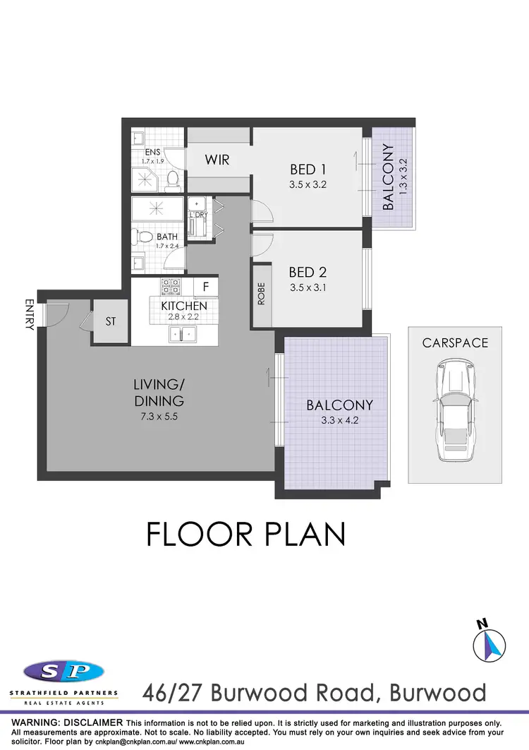 Floorplan of Homely apartment listing, 46/27-29 Burwood Road, Burwood NSW 2134