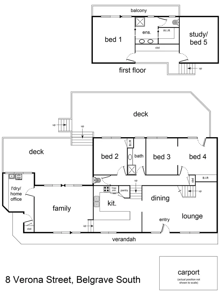 Floorplan of Homely house listing, 8 Verona Street, Belgrave South VIC 3160