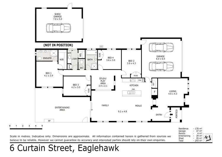 Floorplan of Homely house listing, 6 Curtain Street, Eaglehawk VIC 3556