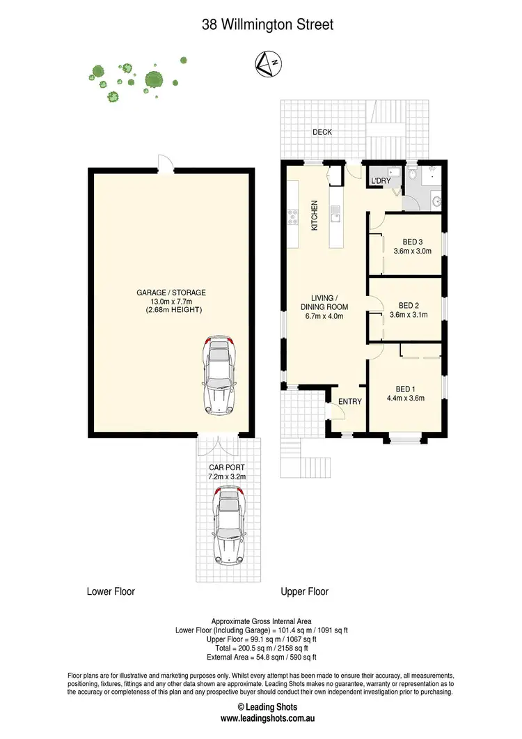 Floorplan of Homely house listing, 38 Willmington Street, Wooloowin QLD 4030