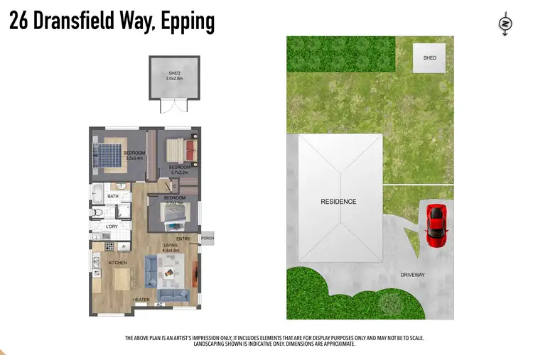 Floorplan of Homely house listing, 26 Dransfield Way, Epping VIC 3076