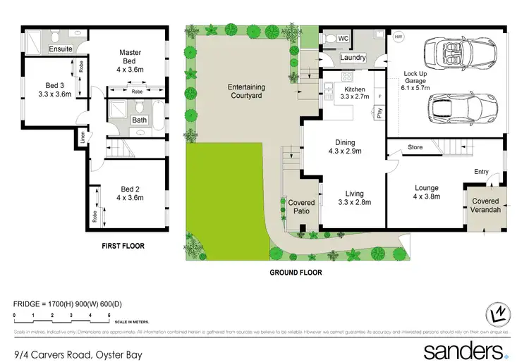Floorplan of Homely townhouse listing, 9/4 Carvers Road, Oyster Bay NSW 2225
