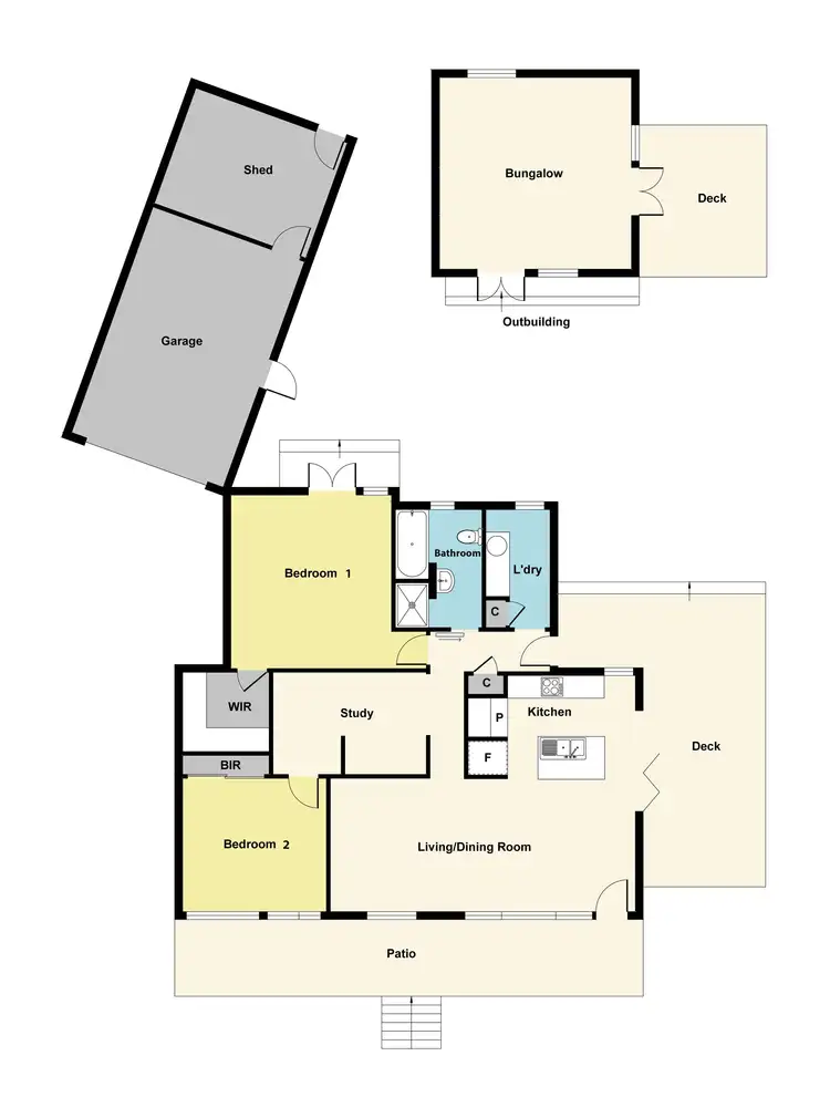 Floorplan of Homely house listing, 2012 Geelong Road, Mount Helen VIC 3350
