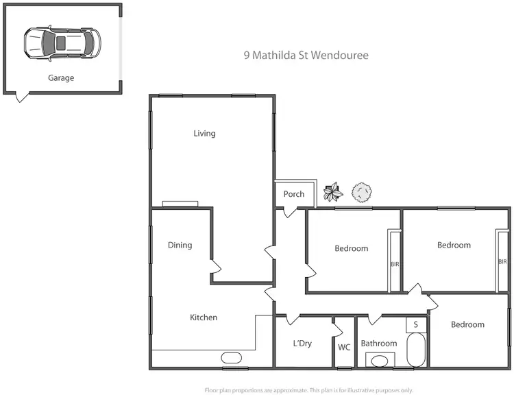 Floorplan of Homely house listing, 9 Mathilda Street, Wendouree VIC 3355
