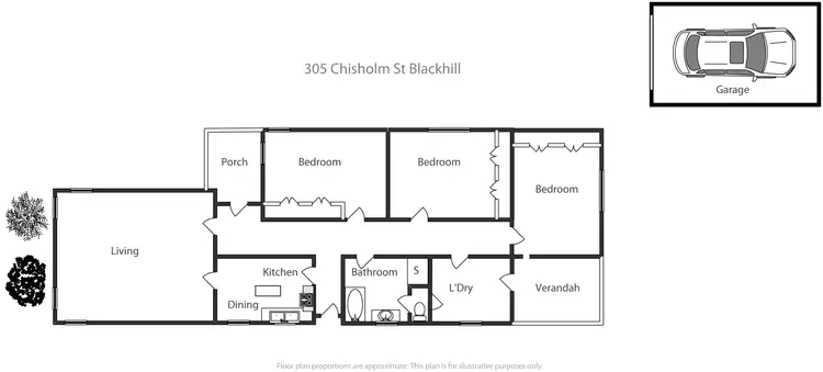 Floorplan of Homely house listing, 305 Chisholm Street, Black Hill VIC 3350