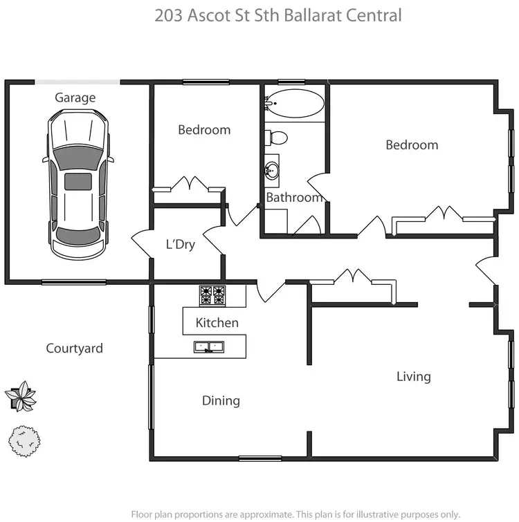 Floorplan of Homely house listing, 203 Ascot Street South, Ballarat Central VIC 3350