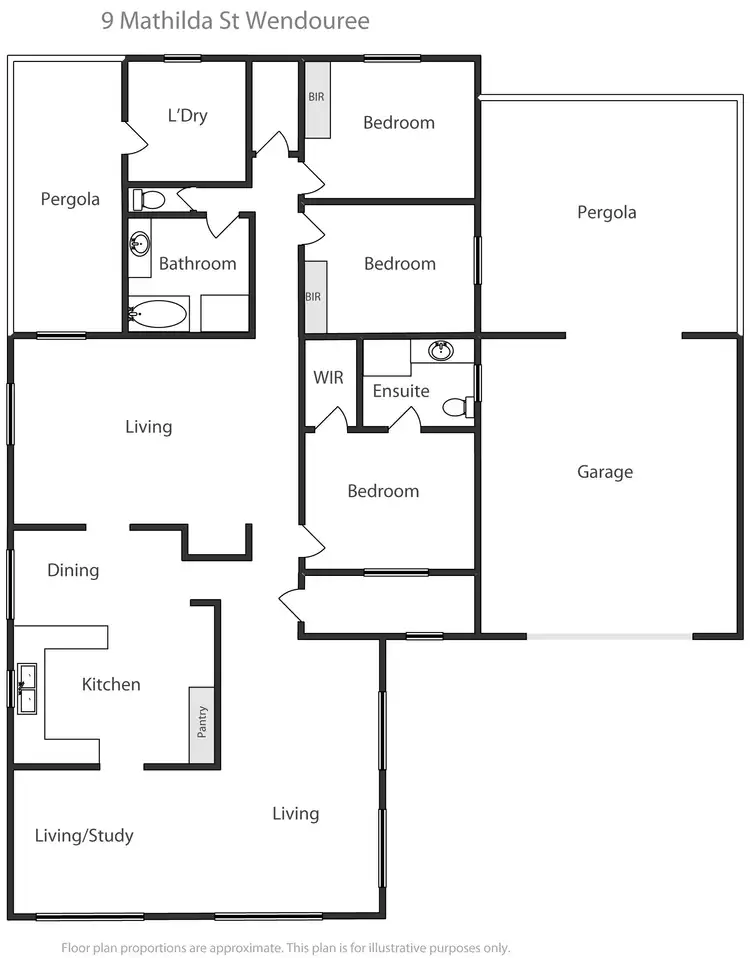 Floorplan of Homely house listing, 4 Webbcona Parade, Wendouree VIC 3355
