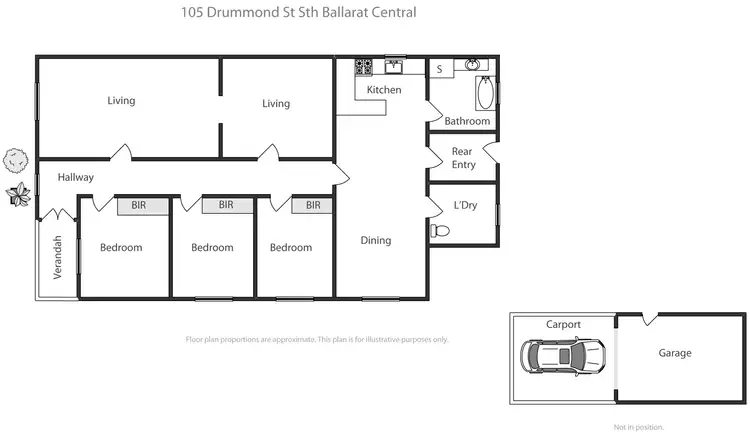Floorplan of Homely house listing, 105 Drummond Street South, Ballarat Central VIC 3350