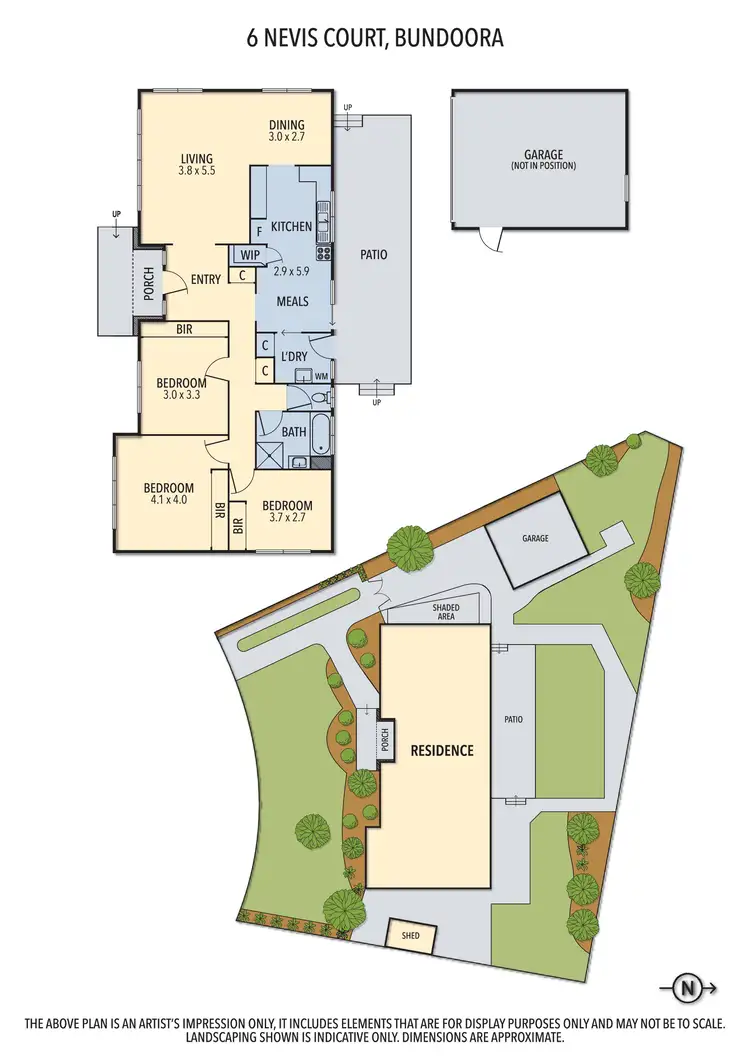 Floorplan of Homely house listing, 6 Nevis Court, Bundoora VIC 3083