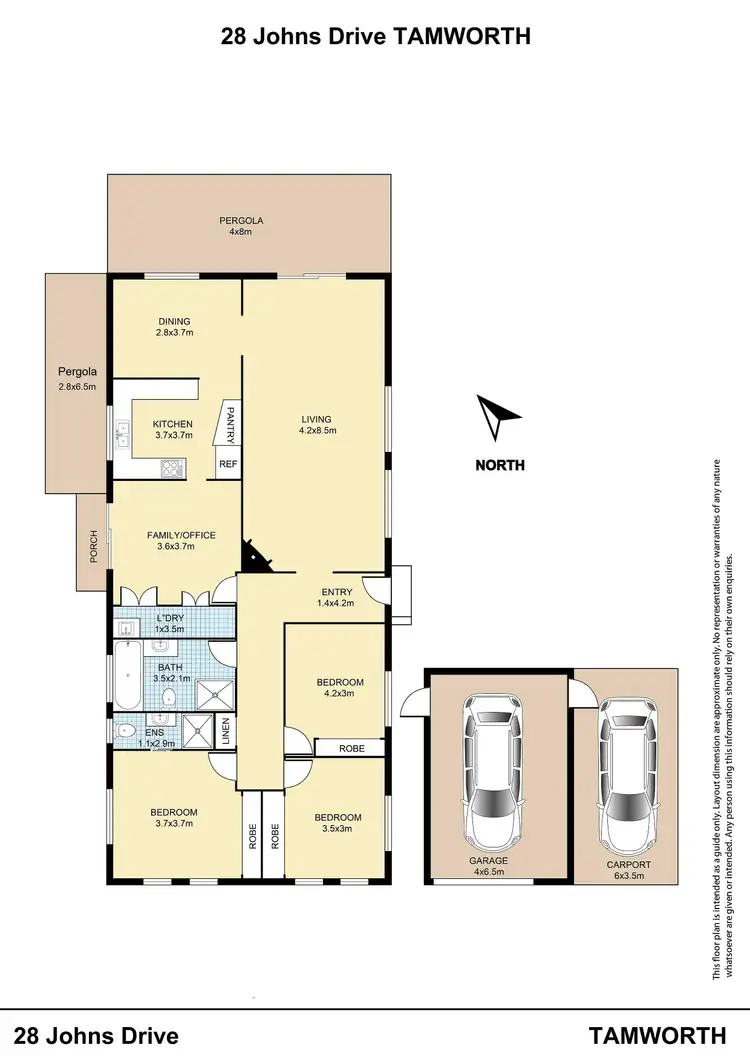 Floorplan of Homely house listing, 28 Johns Drive, Kootingal NSW 2352