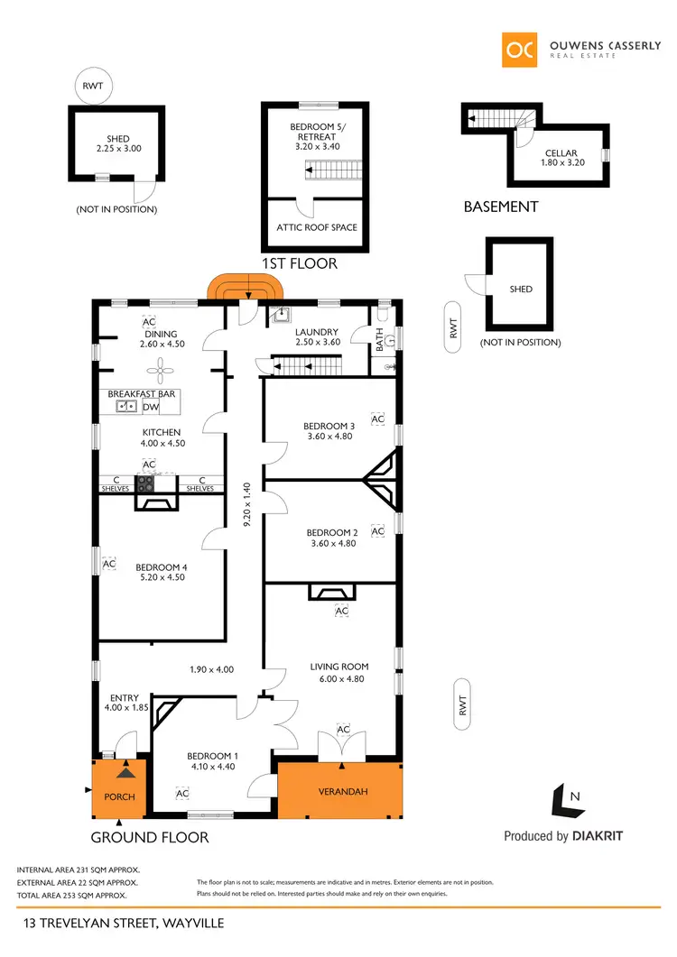Floorplan of Homely house listing, 13 Trevelyan Street, Wayville SA 5034