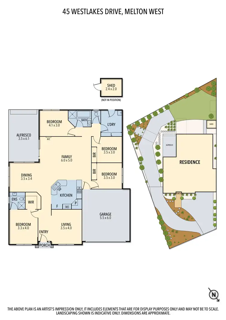 Floorplan of Homely house listing, 45 Westlake Drive, Melton West VIC 3337