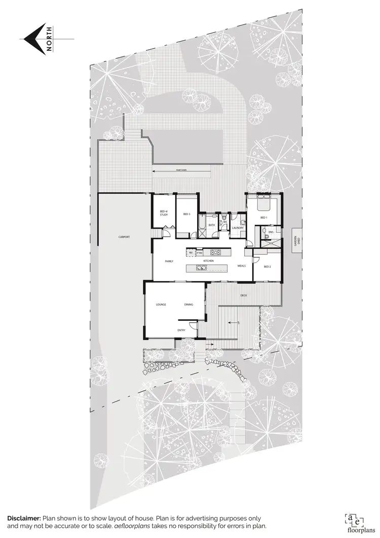 Floorplan of Homely house listing, 13 Curlewis Crescent, Garran ACT 2605