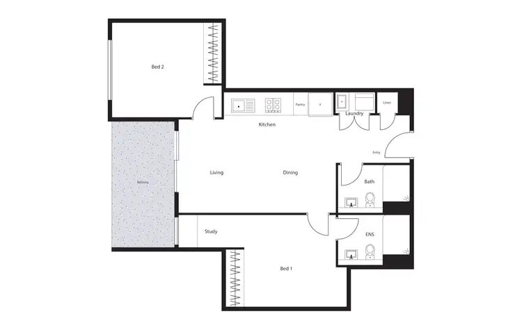 Floorplan of Homely apartment listing, 238/325 Anketell Street, Greenway ACT 2900