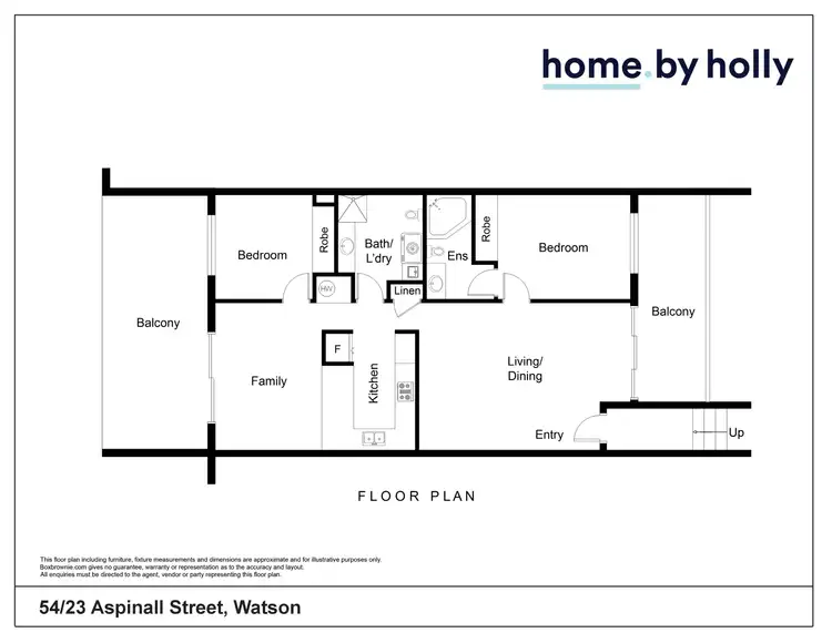 Floorplan of Homely apartment listing, 54/23 Aspinall Street, Watson ACT 2602