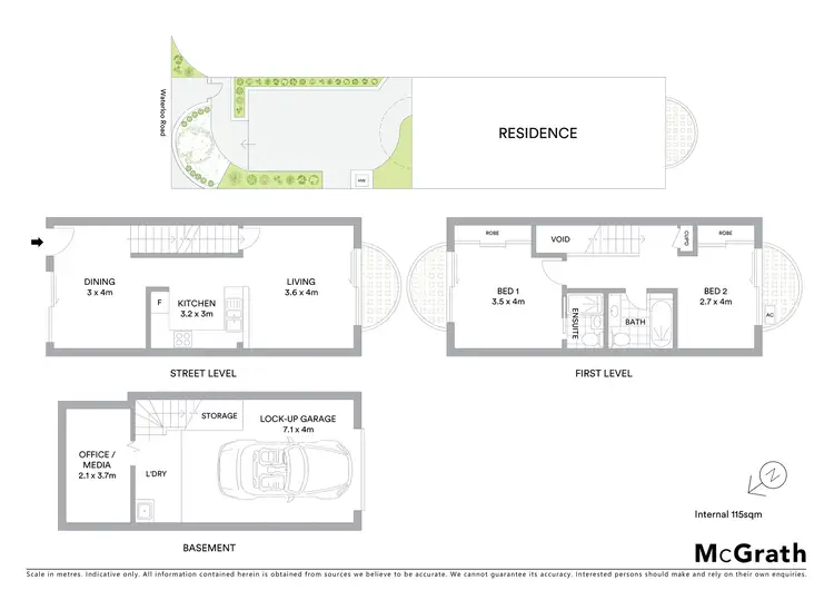 Floorplan of Homely townhouse listing, 4/190 Waterloo Road, Marsfield NSW 2122