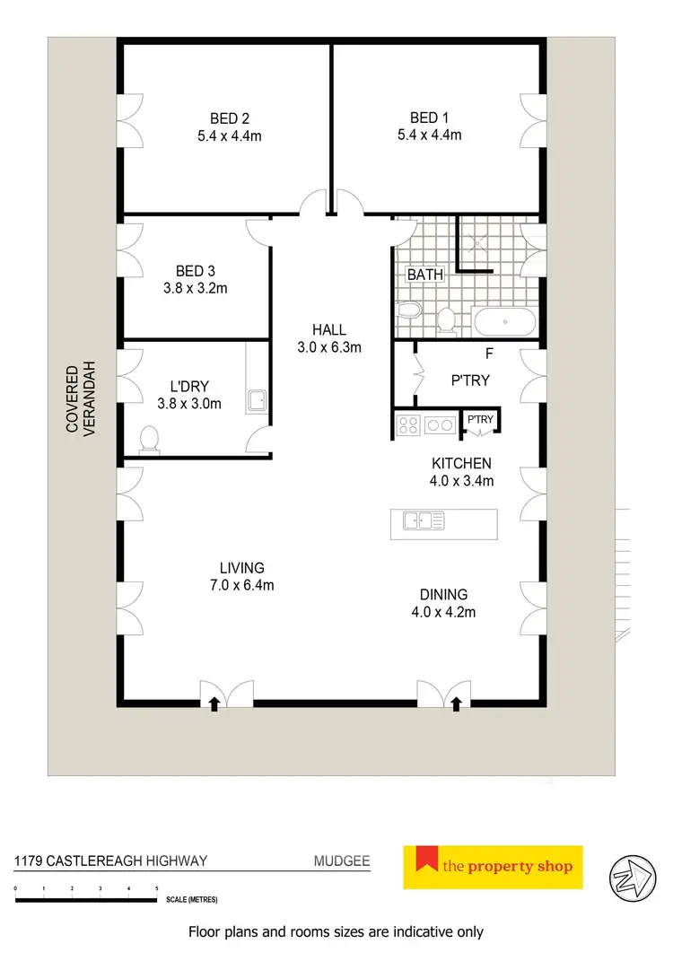 Floorplan of Homely rural property listing, 1179 Castlereagh Highway, Mudgee NSW 2850