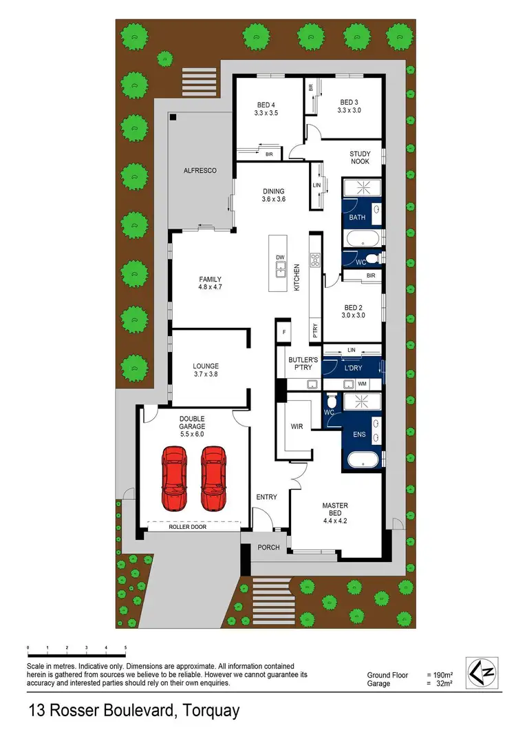 Floorplan of Homely house listing, 13 Rosser Boulevard, Torquay VIC 3228