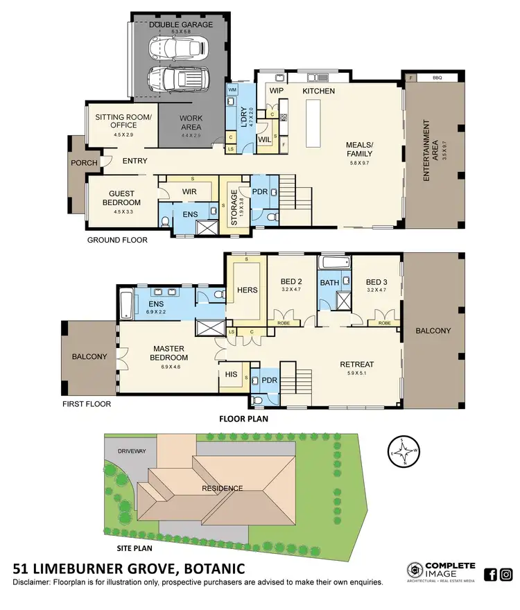 Floorplan of Homely house listing, 51 Limeburner Grove, Botanic Ridge VIC 3977