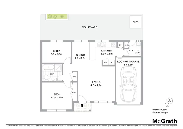 Floorplan of Homely villa listing, 2/16 Fraser Road, Long Jetty NSW 2261