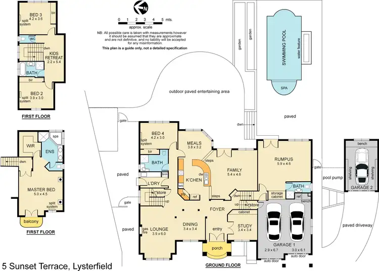 Floorplan of Homely house listing, 5 Sunset Terrace, Lysterfield VIC 3156
