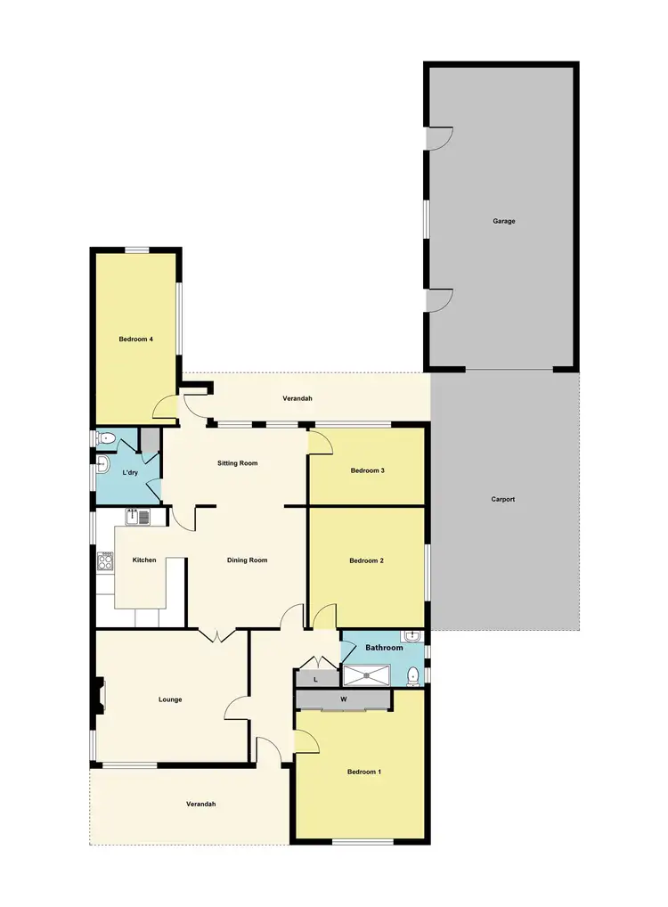 Floorplan of Homely house listing, 67 Majorca Road, Maryborough VIC 3465