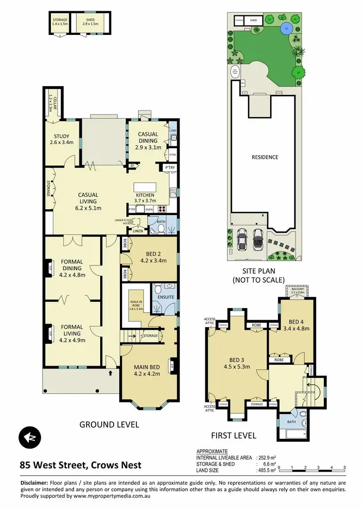 Floorplan of Homely house listing, 85 West Street, Crows Nest NSW 2065