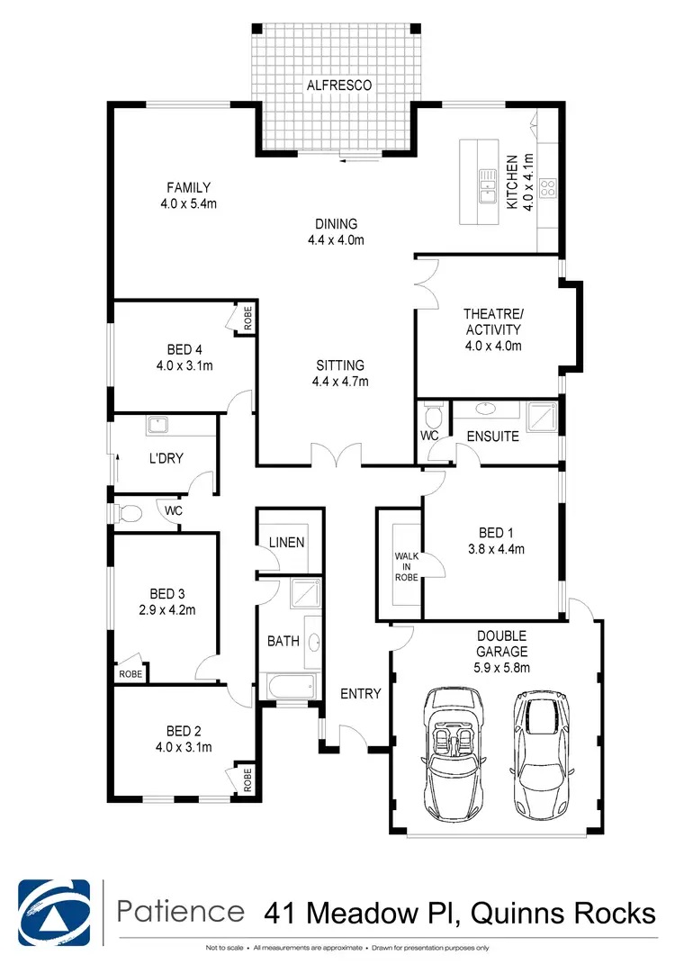 Floorplan of Homely house listing, 41 Meadow Place, Quinns Rocks WA 6030